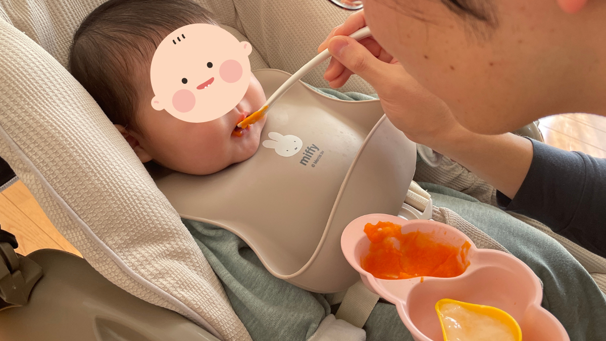 離乳食を始めたばかりの頃