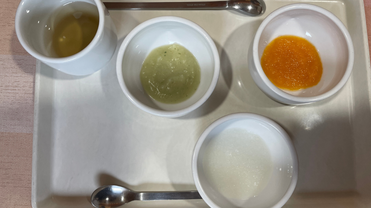 保育園で出してもらっている離乳食の様子
